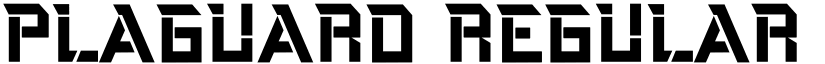 Plaguard Regular font