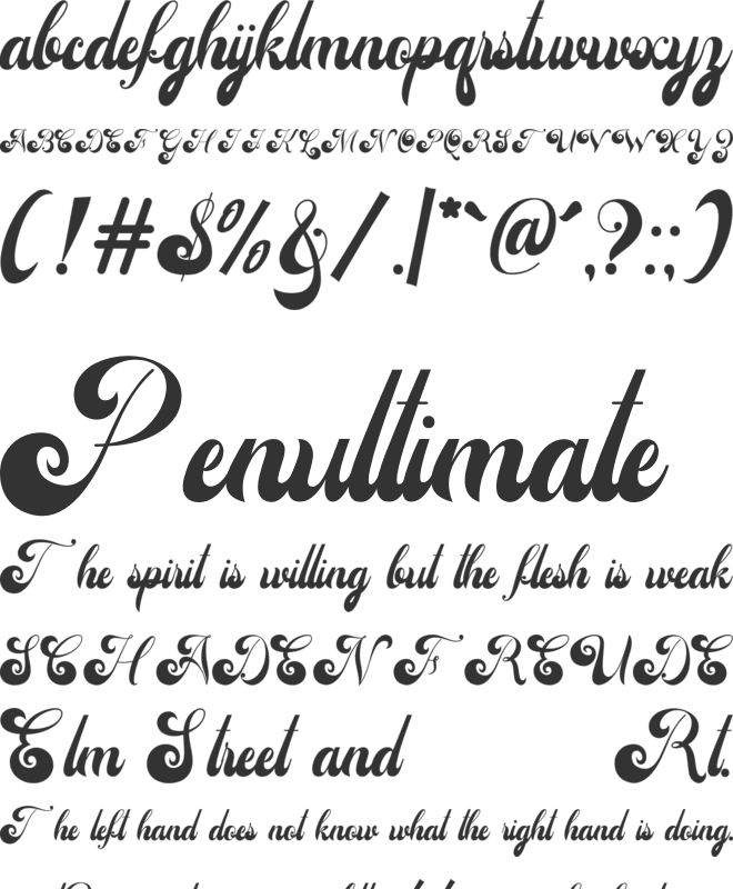 Adaniya font preview