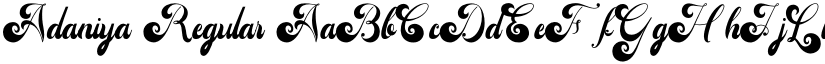 Adaniya Regular font