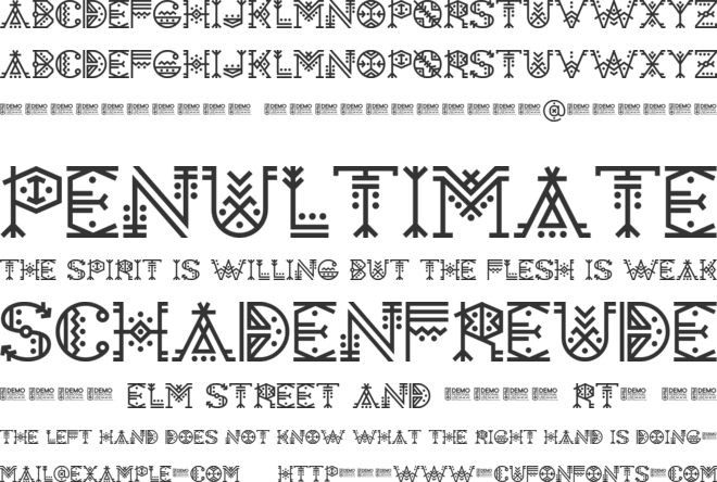 Zilap Tifinagh font preview