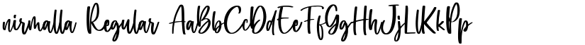 nirmalla Regular font