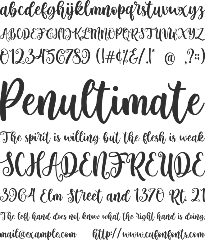 Fenthy Wahuky font preview
