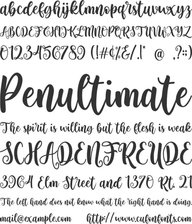 Fenthy Wahuky font preview