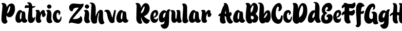 Patric Zihva Regular font