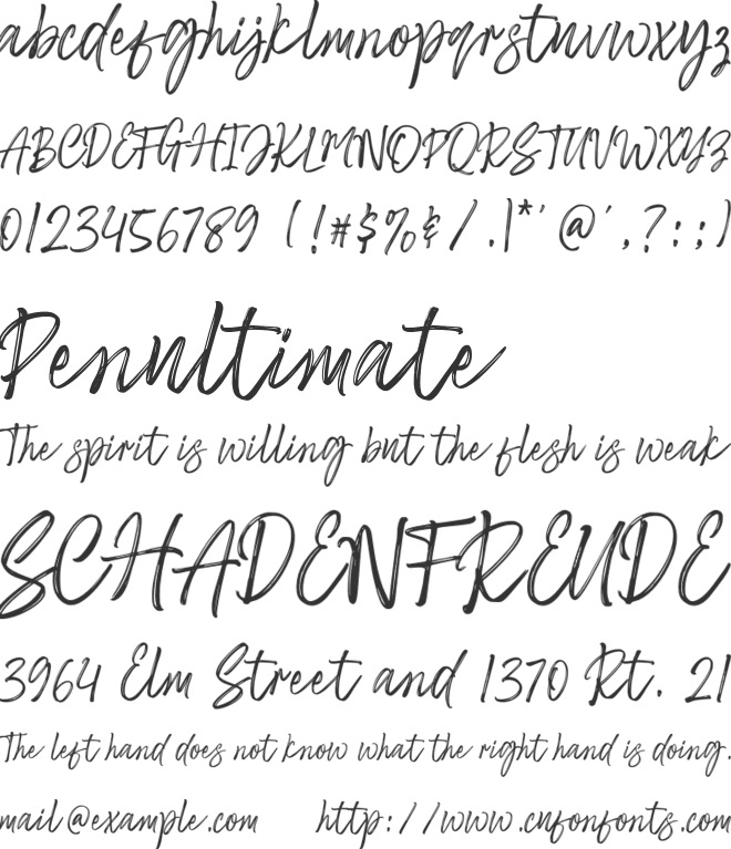 Sayodies font preview