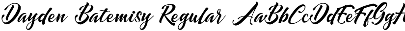 Dayden Batemisy Regular font