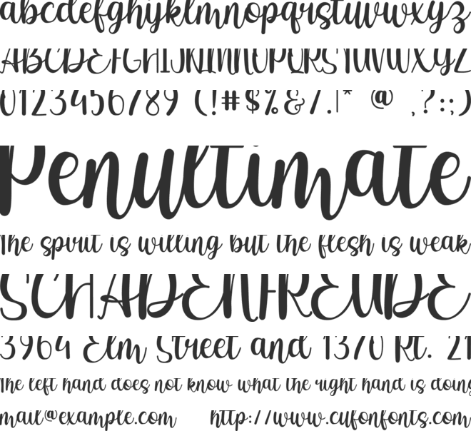 Betharia Classy font preview