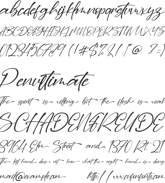 Dilan Script font preview