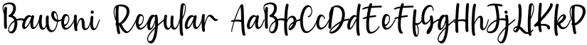 Baweni Regular font