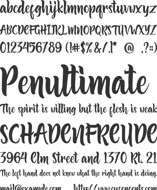 Fariste Qlark font preview