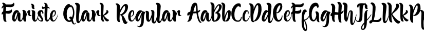 Fariste Qlark Regular font