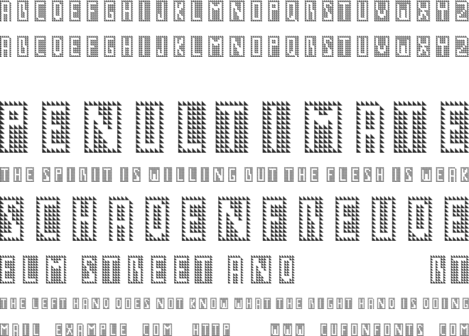 GM No1 font preview