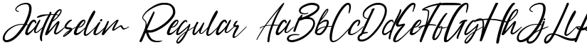 Jathselim Regular font