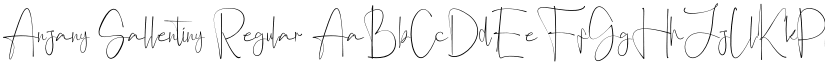 Anjany Sallentiny Regular font