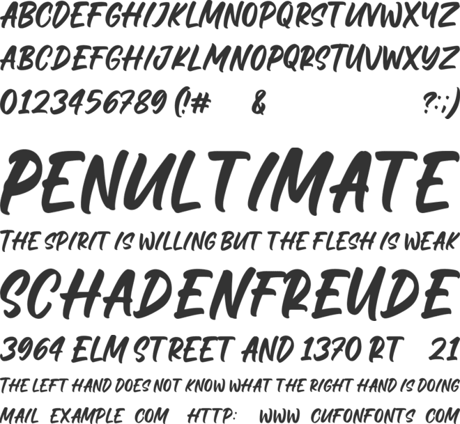 Megaloman font preview