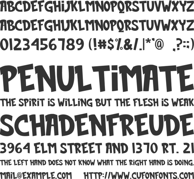 brick comic font preview