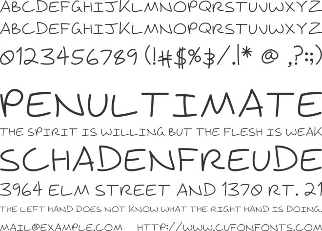 Wagnasty font preview