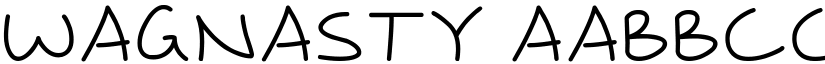 Wagnasty font