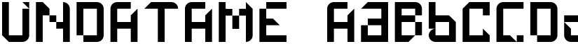 UNDATAME font
