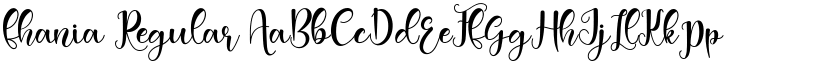 fhania Regular font