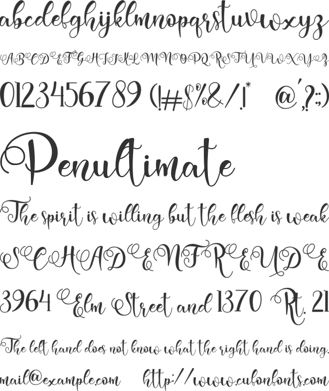 adelisa font preview