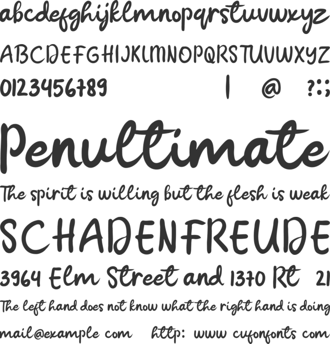 Camphiont font preview