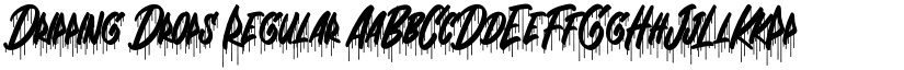 Dripping Drops Regular font