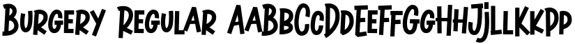 Burgery Regular font