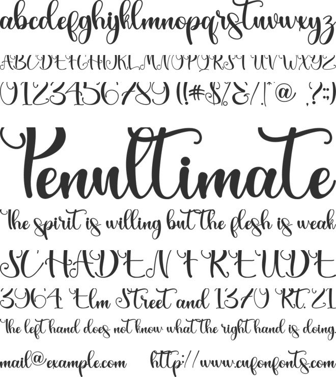 The Spring - Personal Use font preview