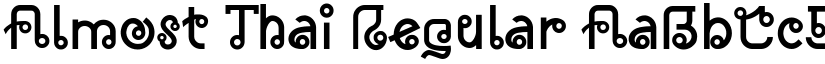 Almost Thai Regular font
