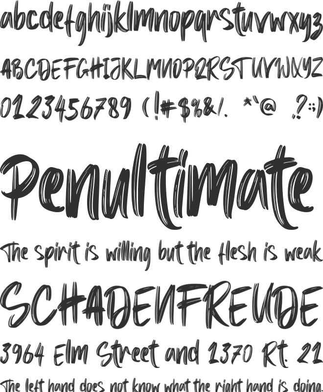 Black Gladiator - Personal Use font preview
