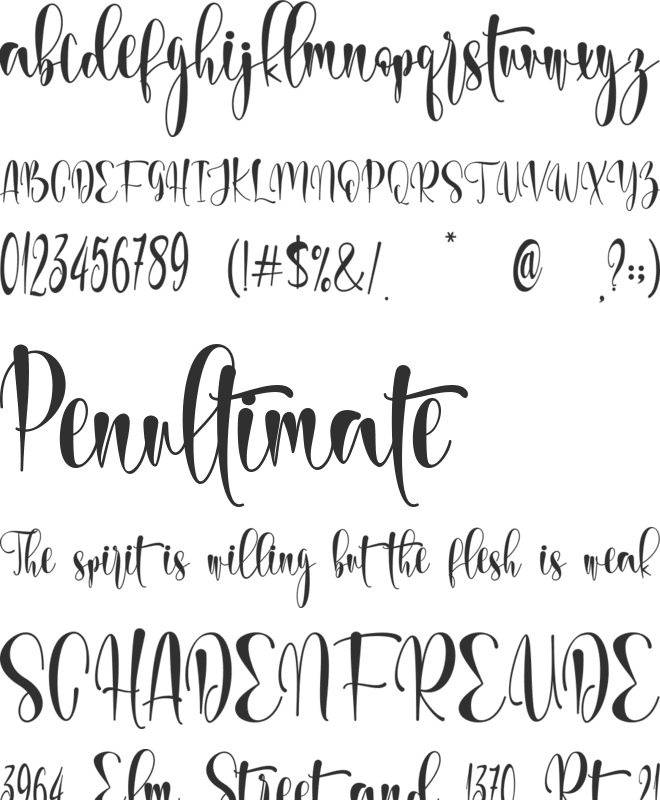 Springleaf - personal use font preview