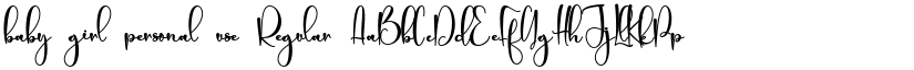 baby girl personal use font download