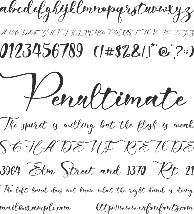Harriet - personal use font preview