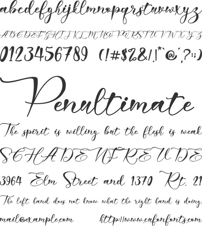 Harriet - personal use font preview