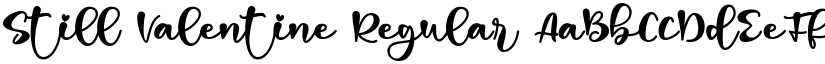 Still Valentine Regular font