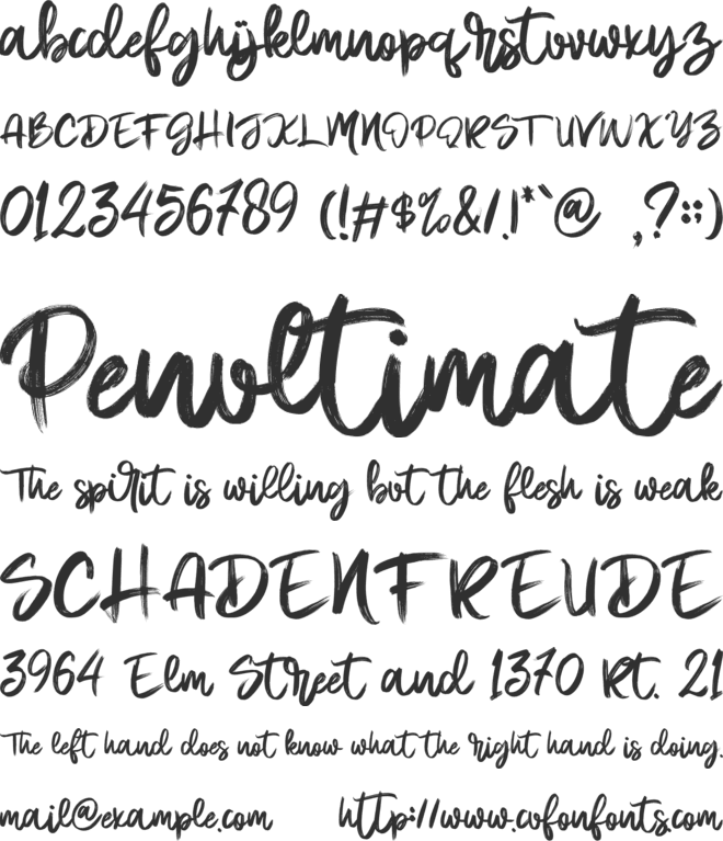 Bobby Anderson - Personal Use font preview