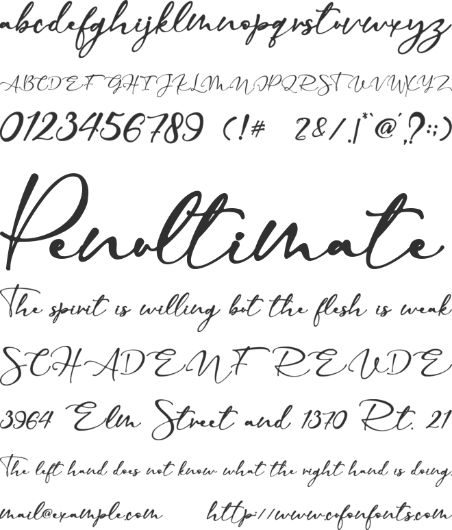 My Valentine - Personal Use font preview