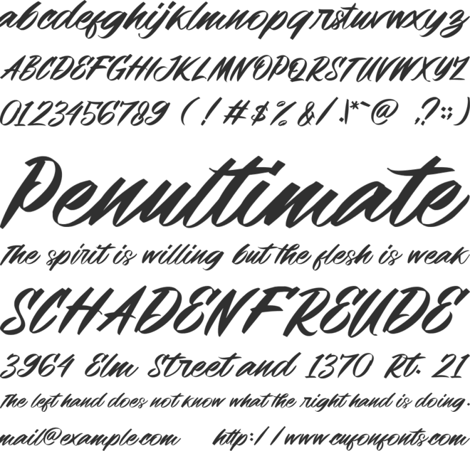 Sheepfold font preview
