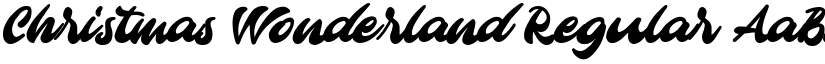 Christmas Wonderland Regular font