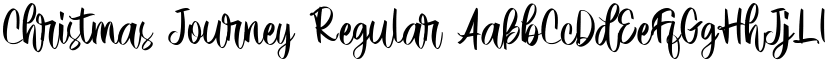 Christmas Journey Regular font