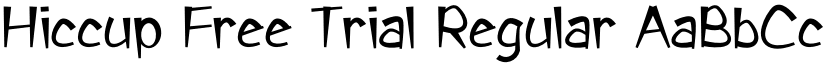 Hiccup Free Trial Regular font