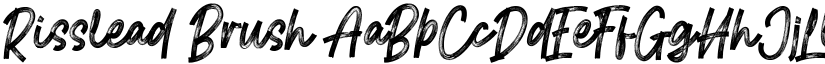Risslead Brush font