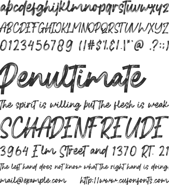 Risslead font preview