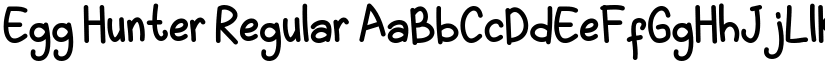 Egg Hunter Regular font