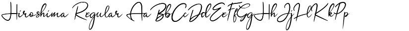 Hiroshima Regular font