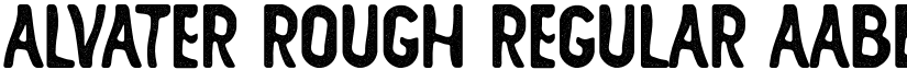 ALVATER Rough Regular font