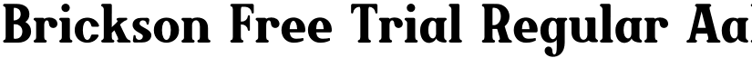 Brickson Free Trial Regular font