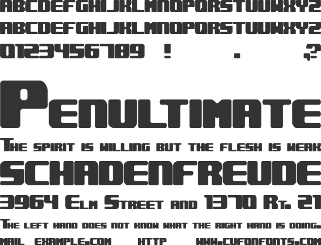 Underwhelmed BRK font preview