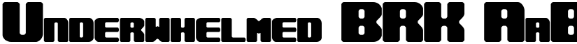 Underwhelmed BRK font